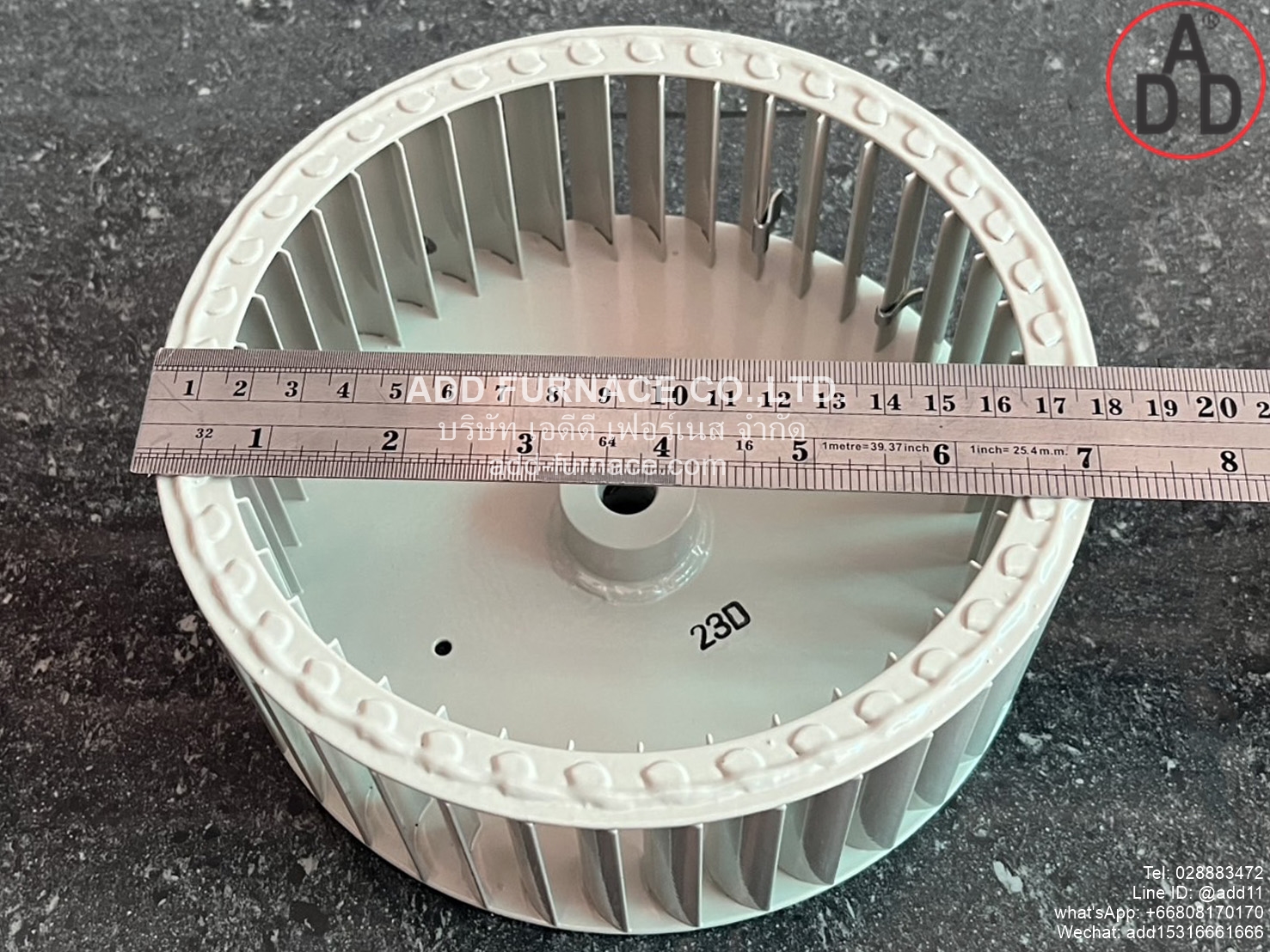 Pilot Burner Blower Wheel Size 180x65xOD12.4mm (8)